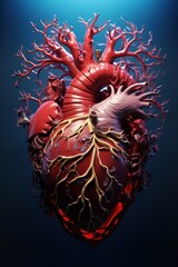 3D Heart: A Symbol of Health and Care