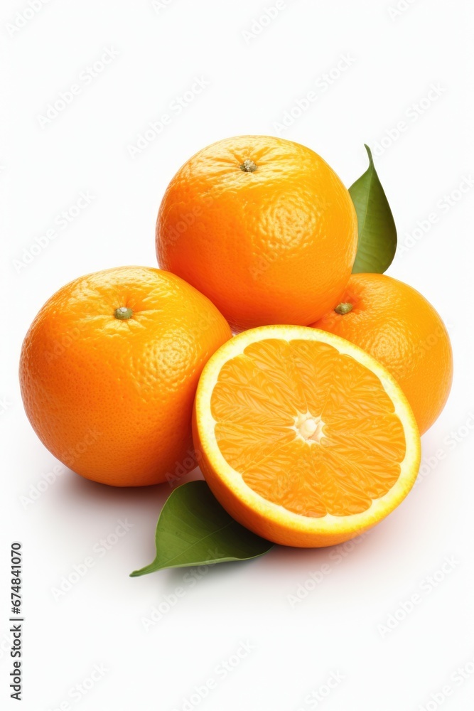 Poster a group of oranges arranged in a stack. this image can be used to depict freshness, healthy eating, 