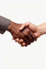 A close-up photograph capturing the moment of two people shaking hands. This image is perfect for business and professional contexts.