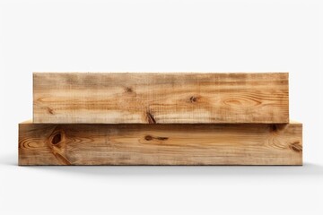 Two pieces of wood stacked on top of each other. Can be used for DIY projects or as a background texture