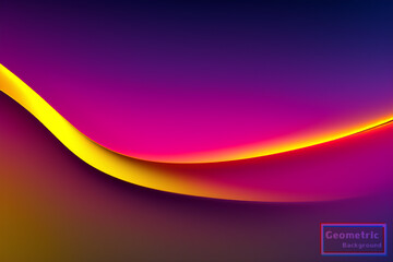 Abstract vector wavy lines flowing smooth curve purple mix gradient color in concept of luxury, technology, modern.