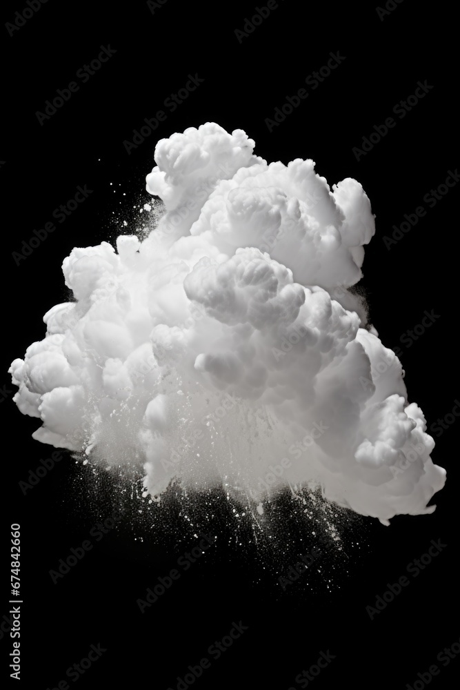 Poster a black and white photo capturing the beauty of a cloud. this versatile image can be used in various