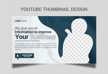 YouTube thumbnail design and web banner design template