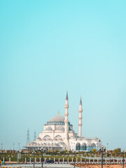 The al Noor mosque in Sharjah near Khalid lake.UAE