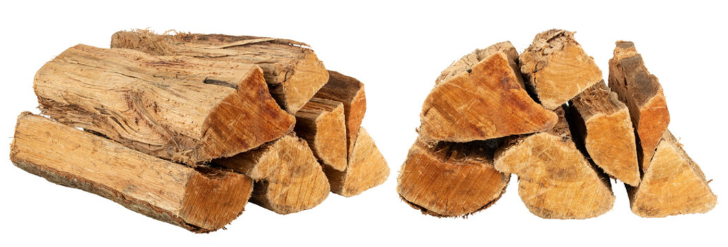 Firewood or Hardwood. Fire wood for fireplace, fire pit, or grill. Whole log. Natural wooden textured. Eco forest. Kiln dried, easy to light bonfire. Birch and Pine. Firewood for heating the house