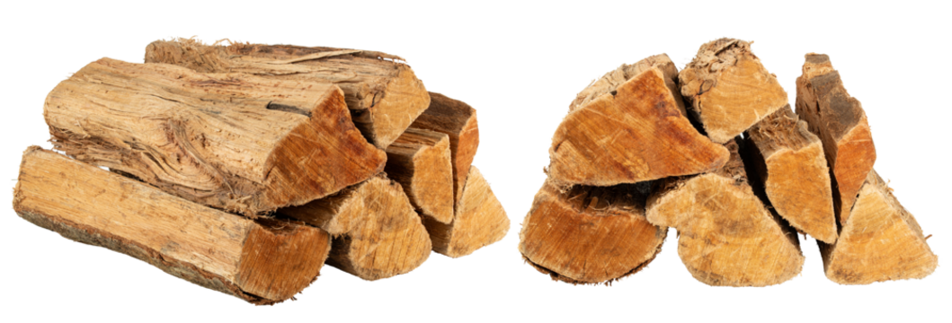 Firewood or Hardwood. Fire wood for fireplace, fire pit, or grill. Whole log. Natural wooden textured. Eco forest. Kiln dried, easy to light bonfire. Birch and Pine. Firewood for heating the house