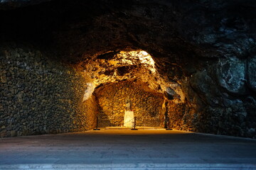 Cave of Achbinico in Candelaria, Tenerife, Spain - obrazy, fototapety, plakaty