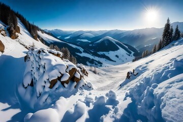 winter mountain landscape