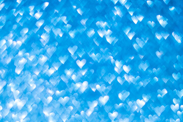 blue heart vintage grundge structured background with bokeh effect