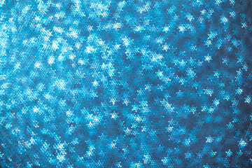 snowflake vintage grundge structured blue background with bokeh effect
