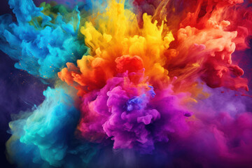 Fototapeta premium Powder Explosion on Bright Background