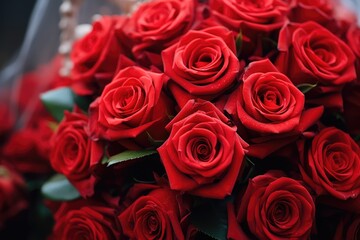 Obraz premium Bouquet of red roses