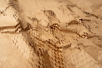 Paper Packing, Biodegradable Cardboard Packing Material, Ecology Recycle Soft Paper, Eco Wrapping