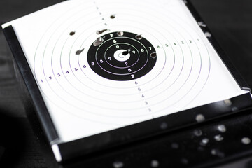 pierced shooting targets