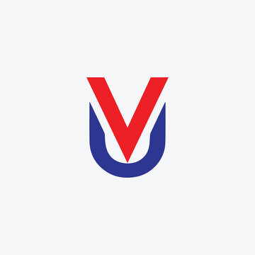 letters u, ud, ur and uv text logo design vector