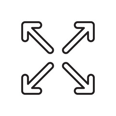 Arrow Direction Icon - Resize Icon