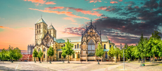 Sankt Paulus Dom, Münster, Nordrhein Westfalen, Deutschland 