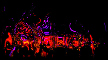 background with fire shimmering in the darkness