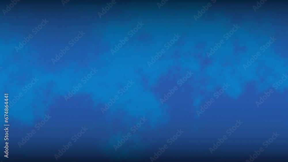 Aufkleber 4k looping abstract defocused blue bokeh light leak gradient background loop for overlay on your pro