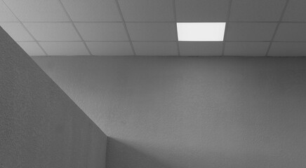 Office lighting lamp on the ceiling