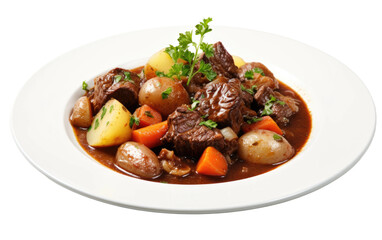 Moose Stew A Canadian Classic on isolated background