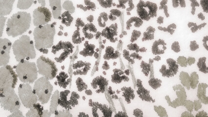 Pink Tiger Print Texture. Light Camo Watercolor.