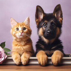 cat and dog