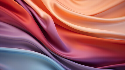 Obraz premium Colored silk drapery fabric background