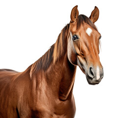 Portrait of a Horse, Brown American Quarter Breed