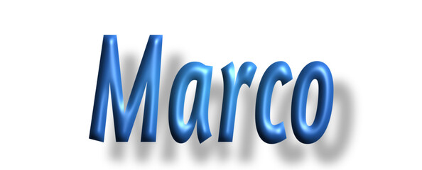 marco - light blue/ blue color - writen name - ideal for websites, emails, presentations, greetings, banners, cards, books, t-shirt, sweatshirt, prints, cricut, silhouette,	