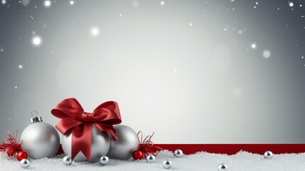 christmas style gray and red background for text