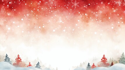 watercolor christmas style background for text - obrazy, fototapety, plakaty