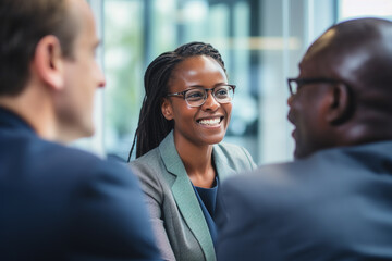 Beautiful Race and Ethnicity Diversity at Work. People from different cultures engaging in an inclusive and fair  job interview.