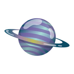 Isolated abstract planet Cosmic star Vector