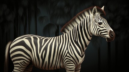 Fototapeta na wymiar Striking patterns on a zebra s skin
