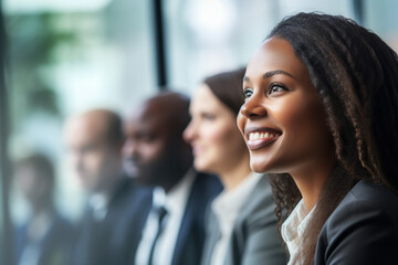 Beautiful Race and Ethnicity Diversity at Work. People from different cultures engaging in an inclusive and fair  job interview.