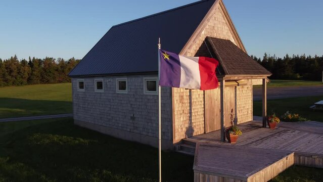Acadian Flag in Nova Scotia, Canada