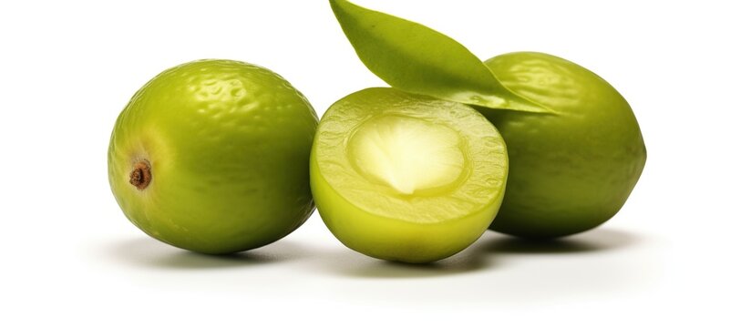 Kakadu plum fruit isolated on white background