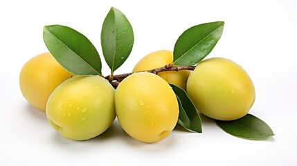 Kakadu plum fruit isolated on white background © MUCHIB