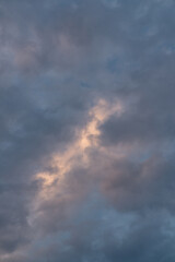 Obraz premium Beautiful sunset sky. Clouds at sunset