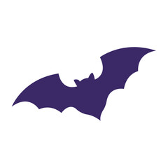 Isolated silhouette of a bat Vector