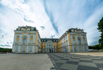 The Augustusburg Palace Bruhl Germany cloudscape