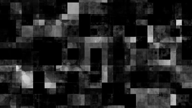 digital pixel square motion graphic footage overlay