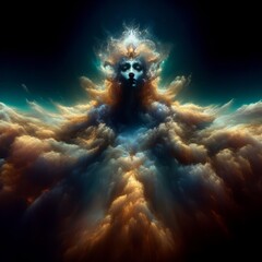 fantasy landscape with space