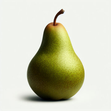 Pear isolated on white background. ai generative