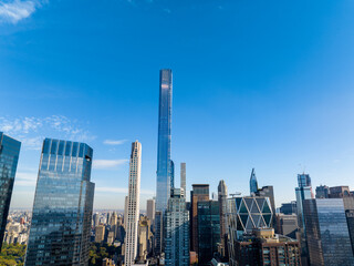 Fototapeta na wymiar Skyscrapers in New York City Manhattan USA