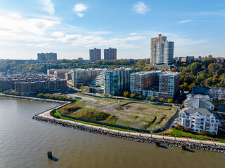 Luxury riverfront rental apartments in West New York New Jersey USA