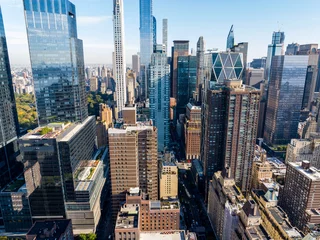 Crédence de cuisine en verre imprimé Manhattan Skyscrapers in New York City Manhattan USA