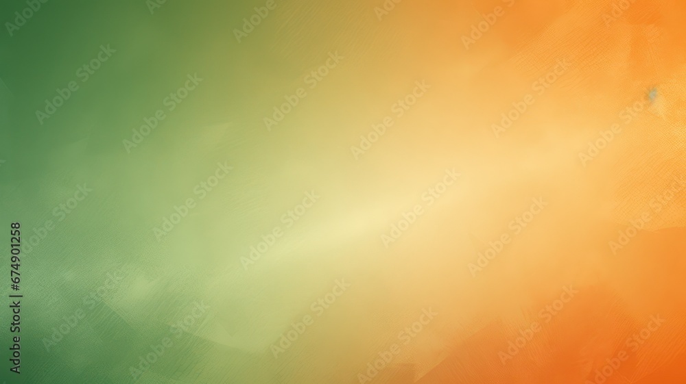 Poster orange green blurry color gradient grainy texture background created with generative ai
