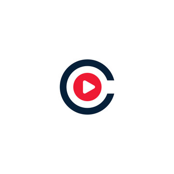 Letter c reel recording video logo for design, entertainment, illustration, icon, industry, vector, letter, c, reel, recording, video, cinema, film, movie, camera, industry, multimedia, production